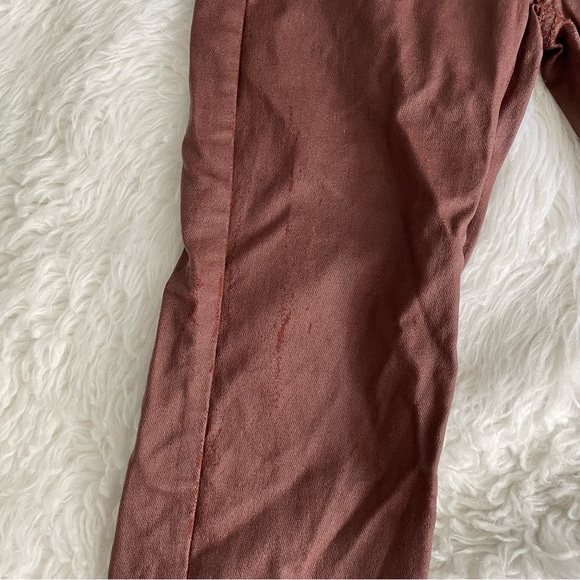 Edikted brown leather flare pants - Picture 5 of 7